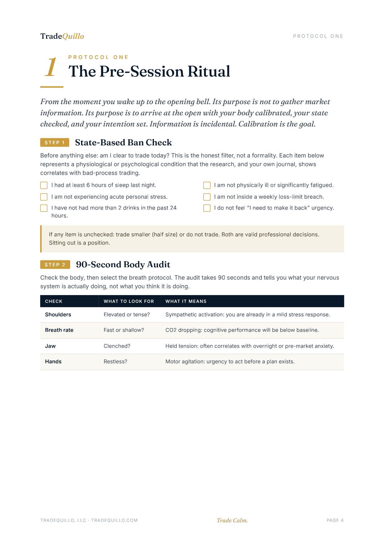 The Trade Calm Playbook, page 4 of 14